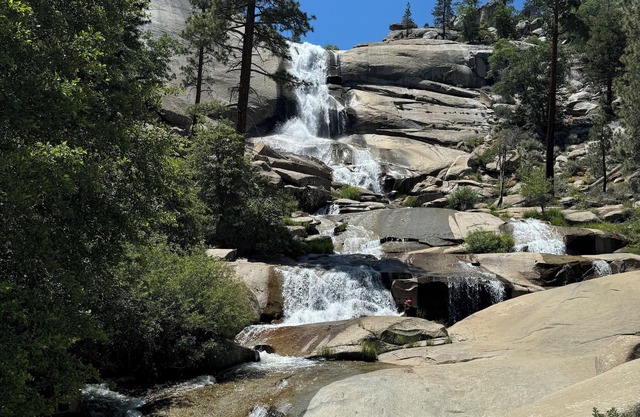 Off-grid cabin with waterfall views at Peppermint Falls Ranch
