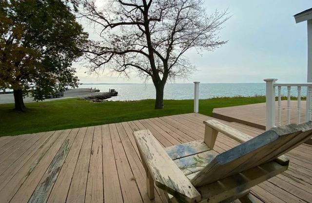 One room studio for the couple who wants a porch on Lake Erie and fire pit