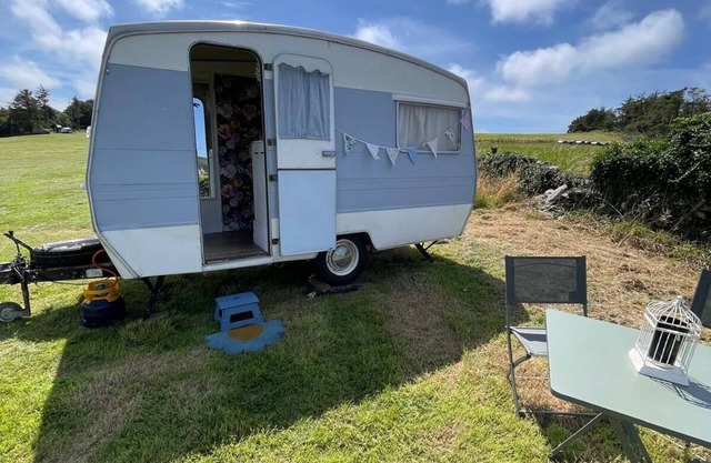Original vintage spirit alpine Caravan Anglesey