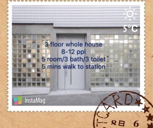 Osaka Glitter 3 floor whole house 6-10 ppl 5mins walk to station