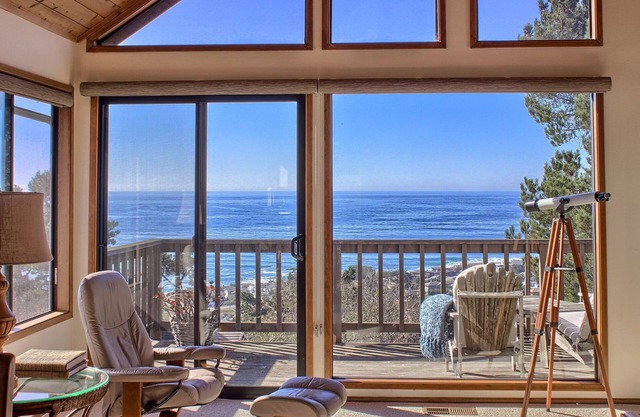 Panoramic Views From This Monthly Rental in Cambria! Stunning!
