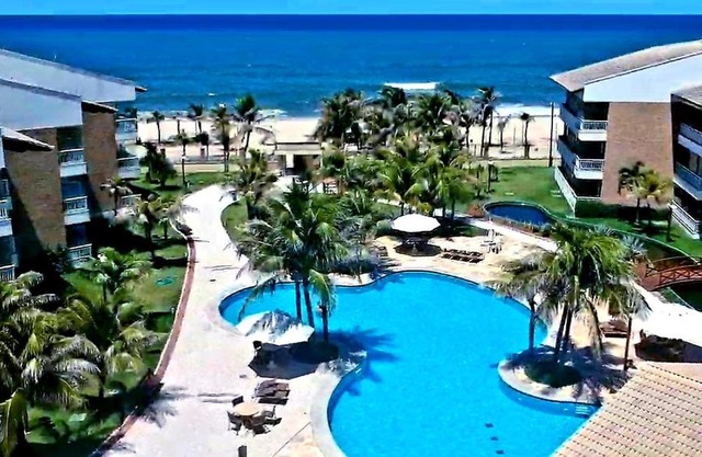 Paraíso das Dunas - Apartamento à beira mar com jacuzzi - Próximo ao Beach Park