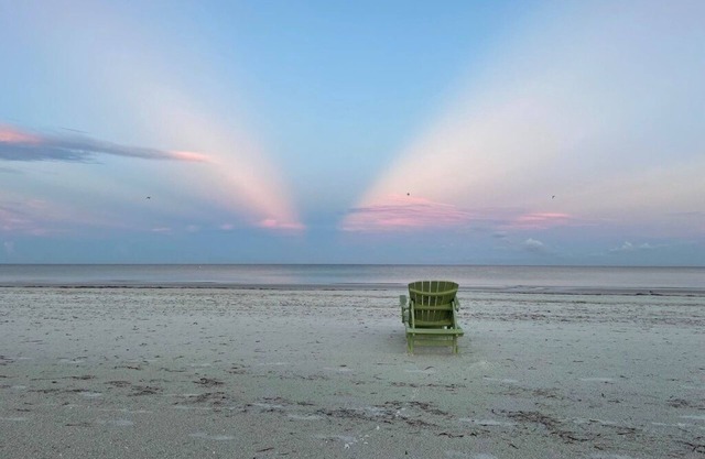 Pass A Grille Beach. Second house from secluded beach. One story, pool.