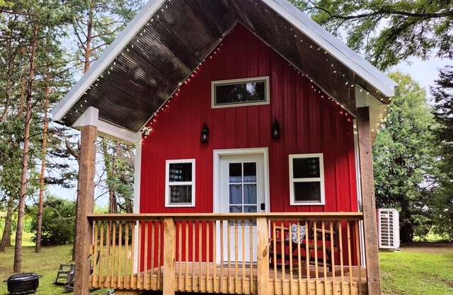 Peace & Simplicity in a Little Red Cabin on the Farm