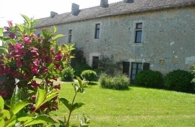 Peaceful manor house XVth century in the countryside.