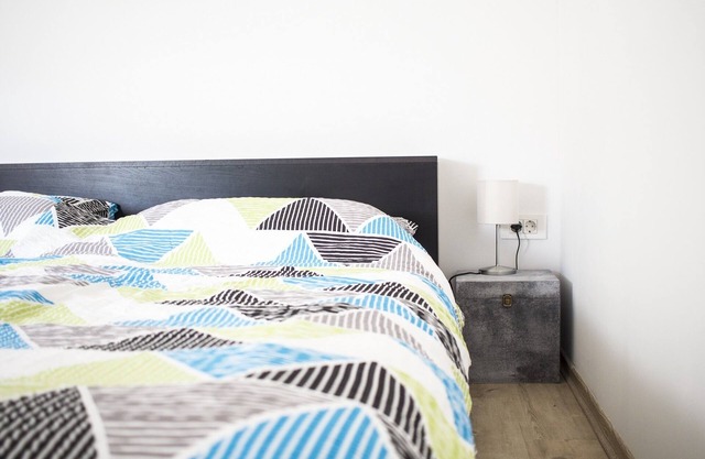 Peacfull room with a queen size bed in Budanje, the heart of Vipava Valley