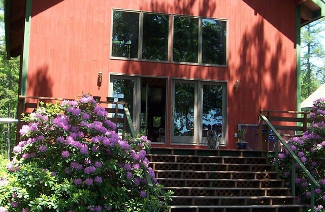 Pet-Friendly Cathedral-Ceiling Pine Interior Home 4 Miles From Town, 1 From ANP