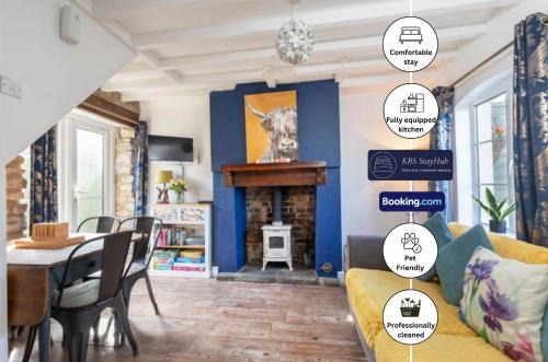 Pet Friendly Cottage By KBS Stayhub Short Lets & Serviced Accommodation Stonehouse With Log Fire, Parking