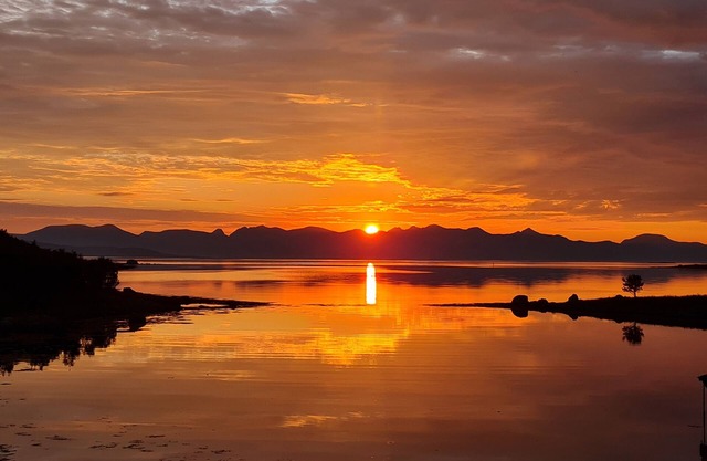 Prima Lofoten apartment by the seafront with midnight sun.