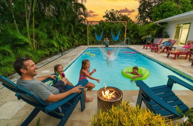Private Heated Pool~BBQ~Firepit~Near Water