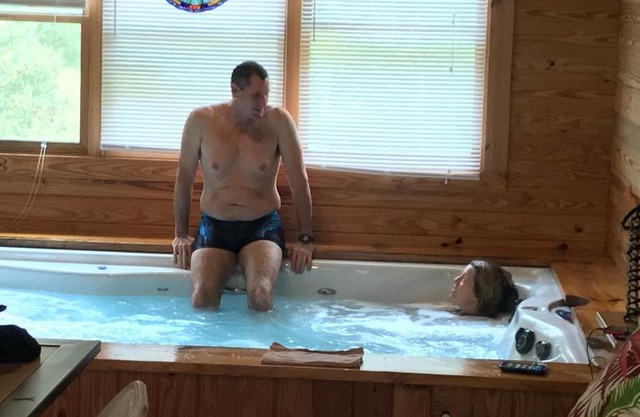 PRIVATE Log Cabin with Indoor pool sauna and gym YOU RENT IT ALL NO ONE ELSE