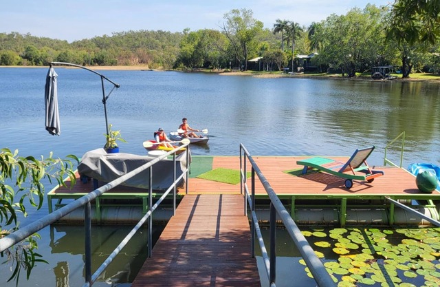 Private pontoon on the lake with everything you need!