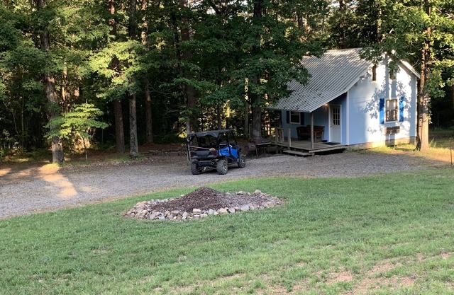 Quaint cabin in the heart of the Ozark Mountains.
