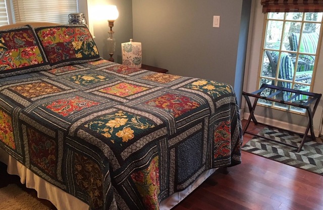 Queen Bed in Farmhouse on rural sheep and goat farm