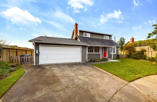 Quiet home with EV charging.