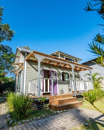 Refúgio Romântico - Lareira Externa, Rede suspensa, Netflix e Churrasqueira