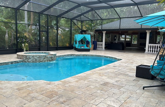 Relax with the whole family at this peaceful place to stay.