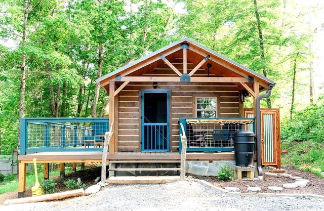 Relaxing Getaways to Chattanooga, Tennessee, in this Colorful Pet-Friendly Cabin
