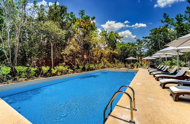 Relaxing resort home with private plunge pool, patio, & on-site gym