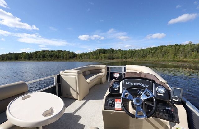 Renovated Waterfront Northwoods Cabin with NEW 2024 Pontoon Boat and fire pit