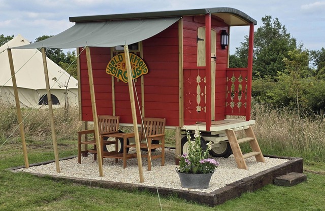 Restored circus wagon