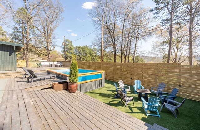 Retro vibes of the 50's, 60's, and 70's with amazing outdoor pool area!