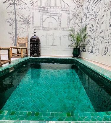 Riad Émeraude Privé 3 chambres avec piscine Médina Marrakech