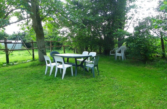 Rural cottage with garden in the countryside