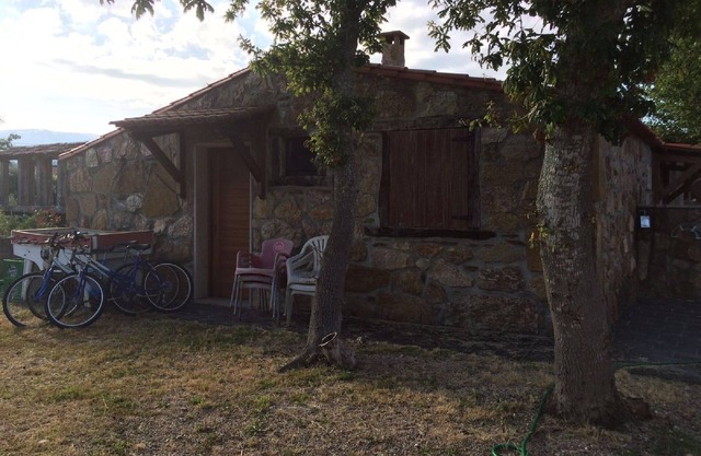 Rural house with large enclosed farm and outdoor grill