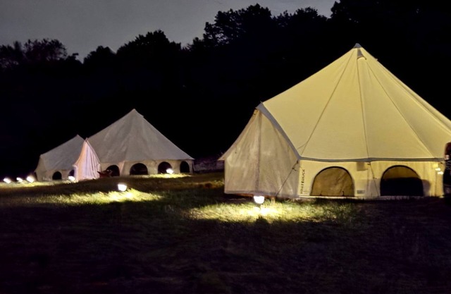 Rustic Glamping Tent with Farm Animals near Hershey in Fredericksburg, PA