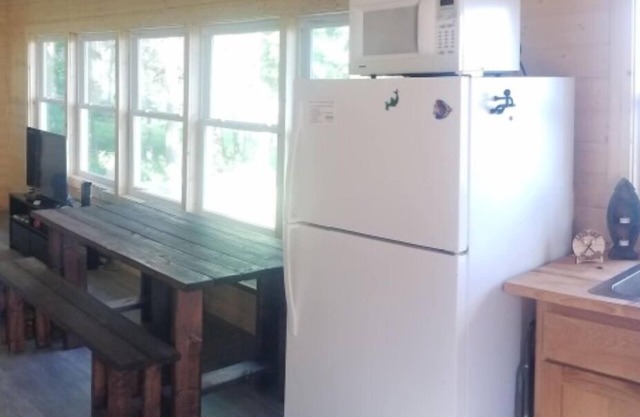 Rustic, secluded 1 acre wooded property private dock on Fleming lake