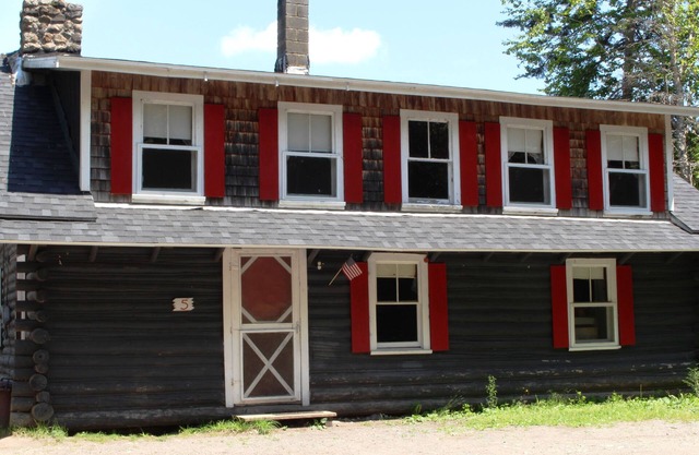 Rustic, two-story, log cottage, Lake-view, Pet-friendly, Downeast Maine