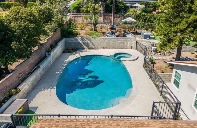 Salt Water Pool Over Look Rocky Mountain View