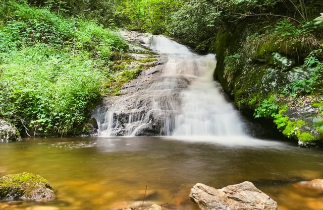 Scenic Falls Cabin - Luxury Retreat w/Private 65’ Waterfall & Natural Pool