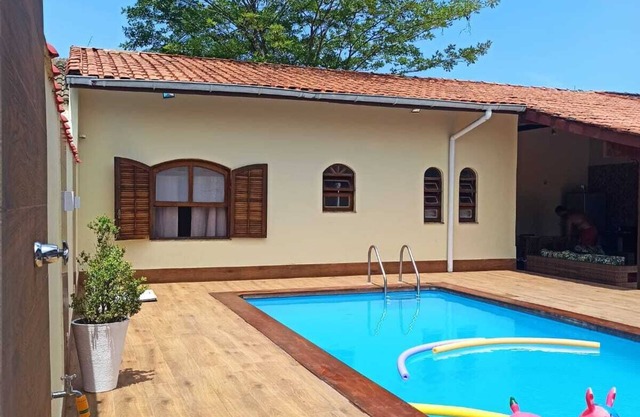 Shed with private access and private pool