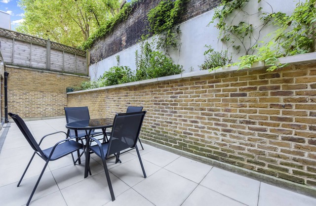 Spacious apartment with private patio