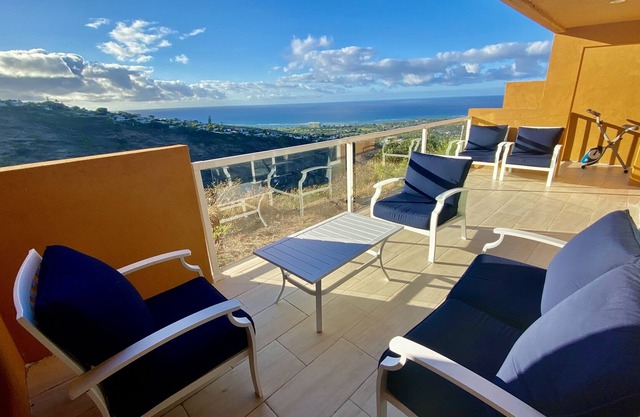 Spacious, gated home with ocean and city views