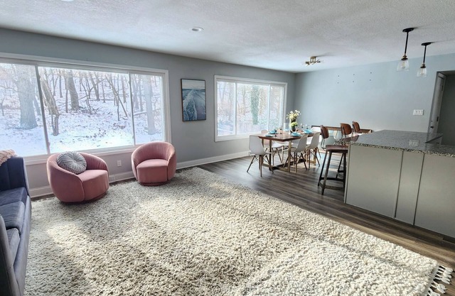 Spacious home overlooking Indiana National Dunes. Five minute drive to beach.