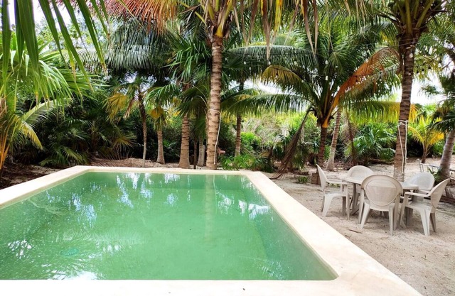 Spacious rest house with pool on the Yucatecan coast 2BR