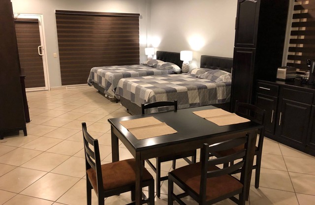 Spacious Studio Apartment . Secured and quiet building with garage on premises