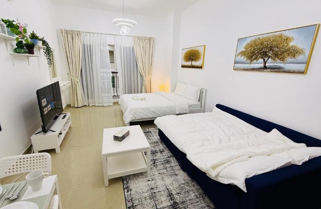 Spacious Studio with balcony Trafalgar Central tower International city Dubai