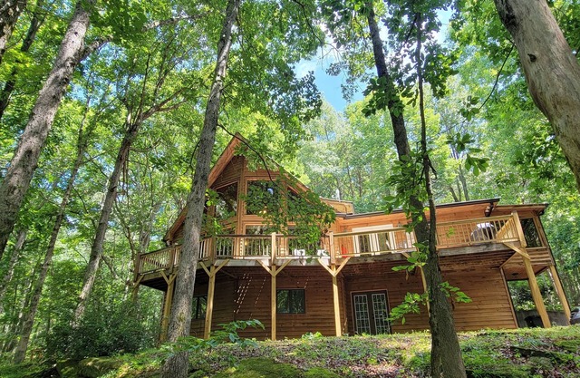 Spacious, Wooded views near HELEN and Dahlonega