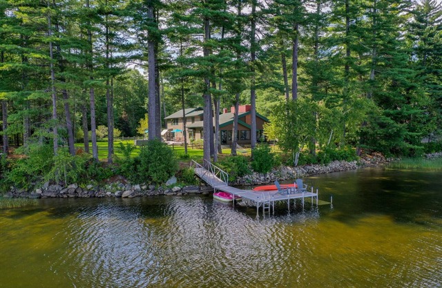 Spectacular Maine Lake House with private waterfront near Bates College