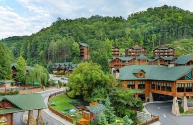 Spend the 4th in the Smokies. Top of mountain view to downtown fireworks.