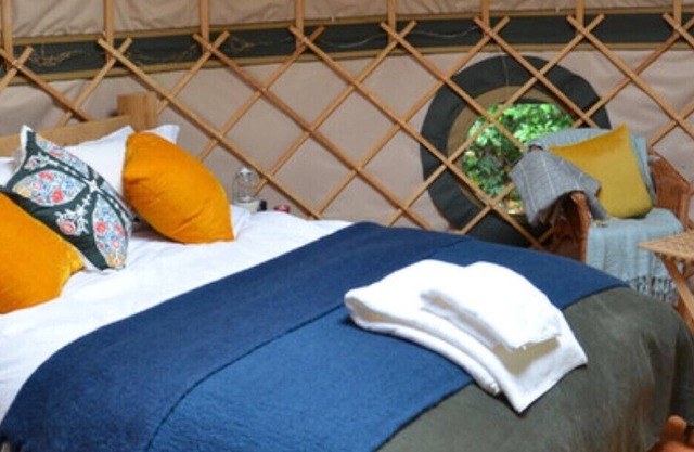 Stamford Meadows Glamping - Walnut Yurt Site with Hot Tub