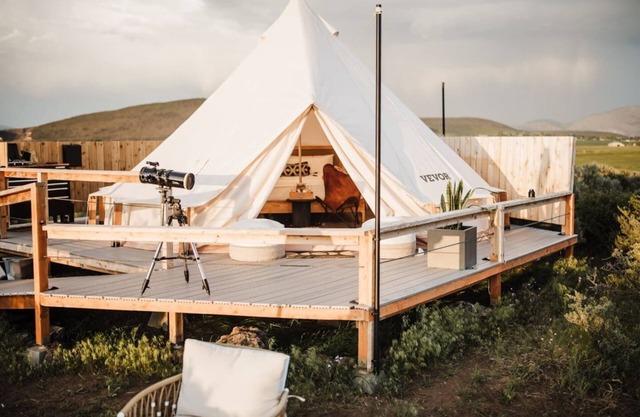 Stargazer Bell Tent at The Rossetto Ranch
