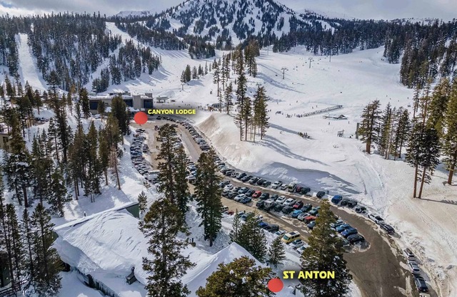 Steps to Canyon Lodge at St. Anton Comfy Condo.