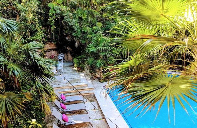 Steps to Ocean Playacar Villa Private Pool hosts 25+ guest