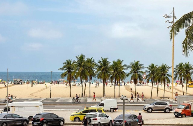 Studio front ocean view in Leme for 2 people