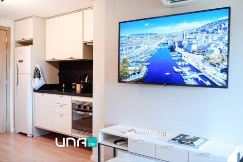 Studio maravilhoso no Parque Una com garagem